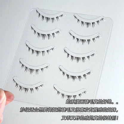 5 Pairs Soft Handmade Manga Bottom Lashes