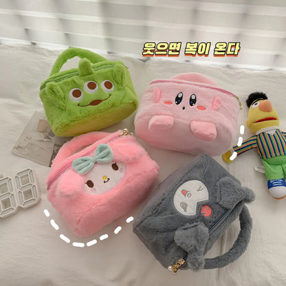 New Kawaii Cosmetic Plush Bag