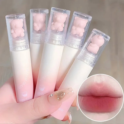 Cute Bear Velvet Lip Gloss/Chestnut Red-Brown