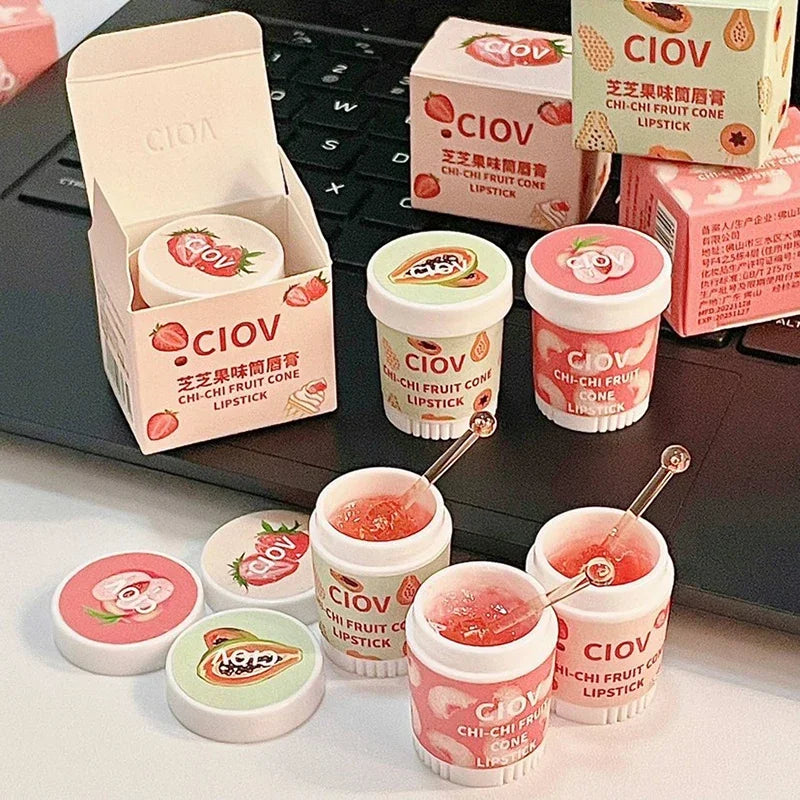 Lip Care Strawberry Ice Cream Cute Lipmask Set