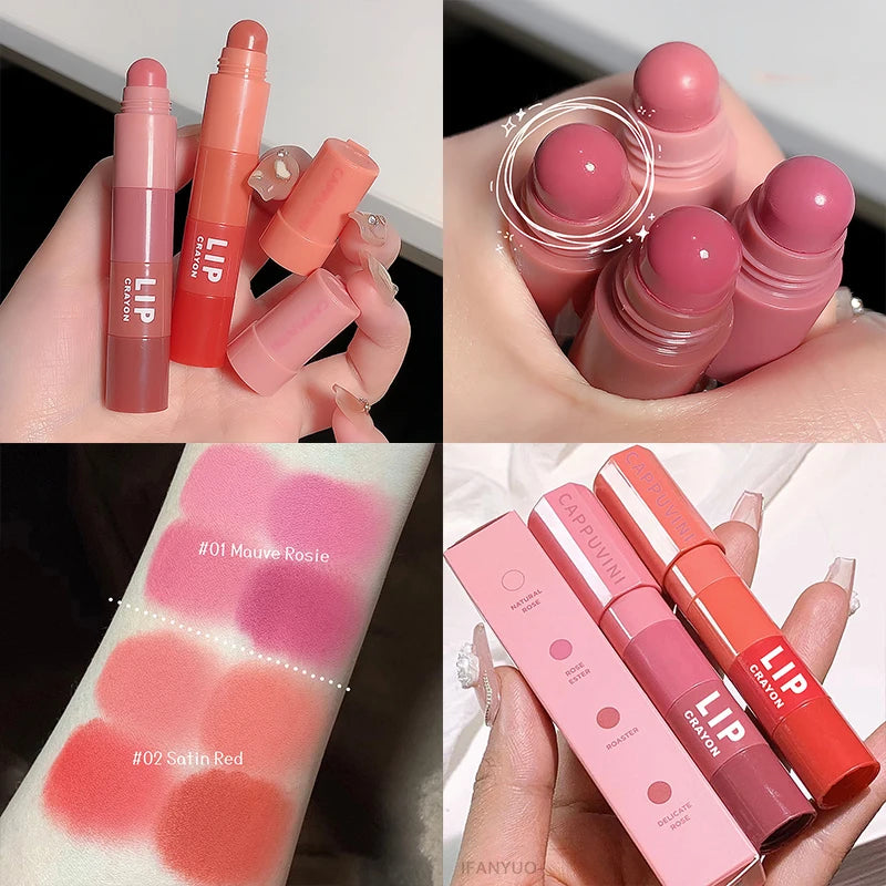 Mini Matte Lipstick Set 4 Color Combination Velvet Lip Pigment