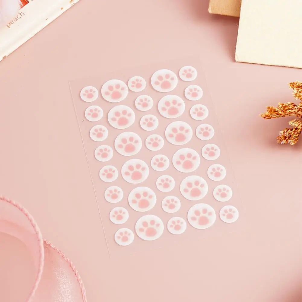 36pcs Cute Cat Paw Pimple Patch Acne Stickers