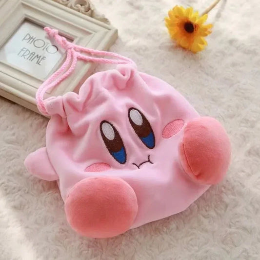 Kawaii Kirby Plush Cosmetic Bag