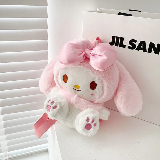 22cm Kawaii Sanrio Melody Plushie Backpack