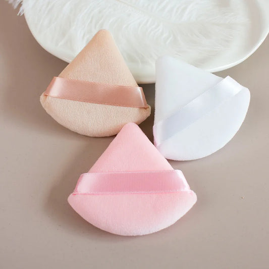 Triangle Washable Mini Velvet Foundation Puff