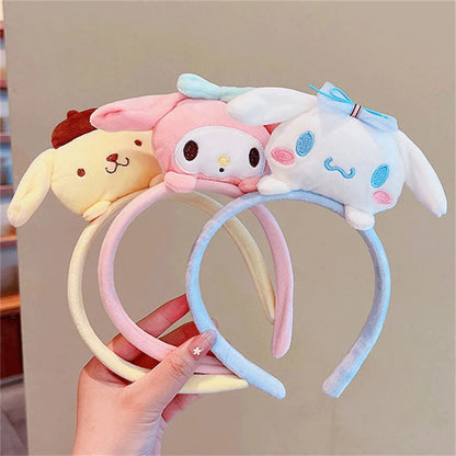 Sanrio Plush Face Wash Elastic Hairband