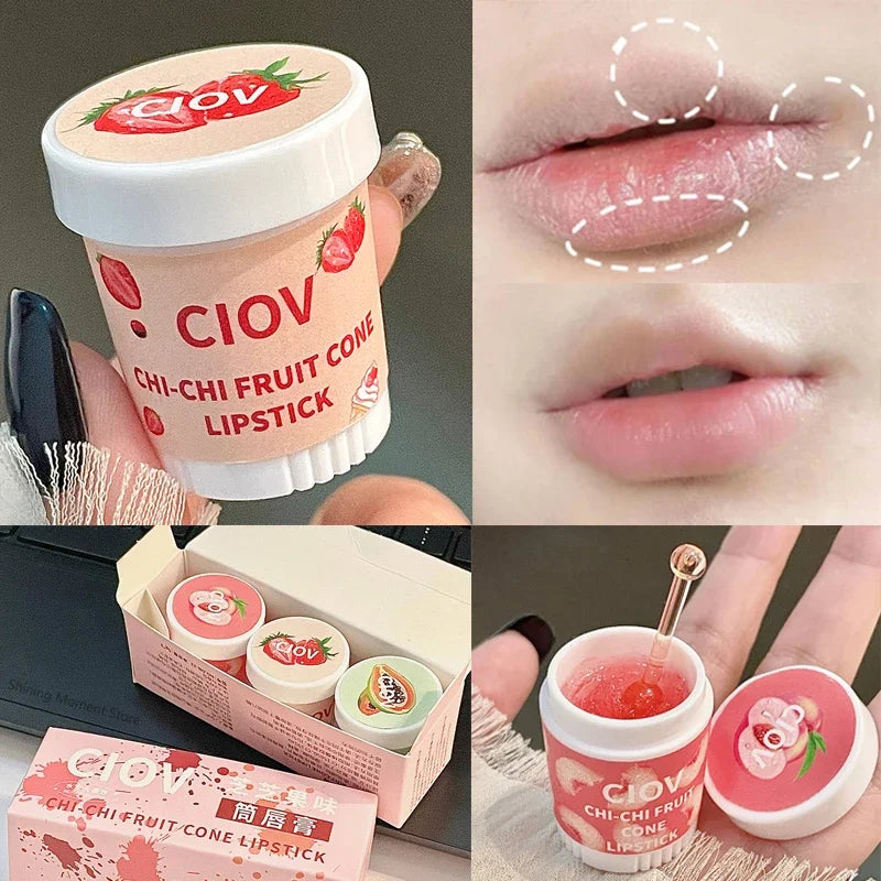 Lip Care Strawberry Ice Cream Cute Lipmask Set