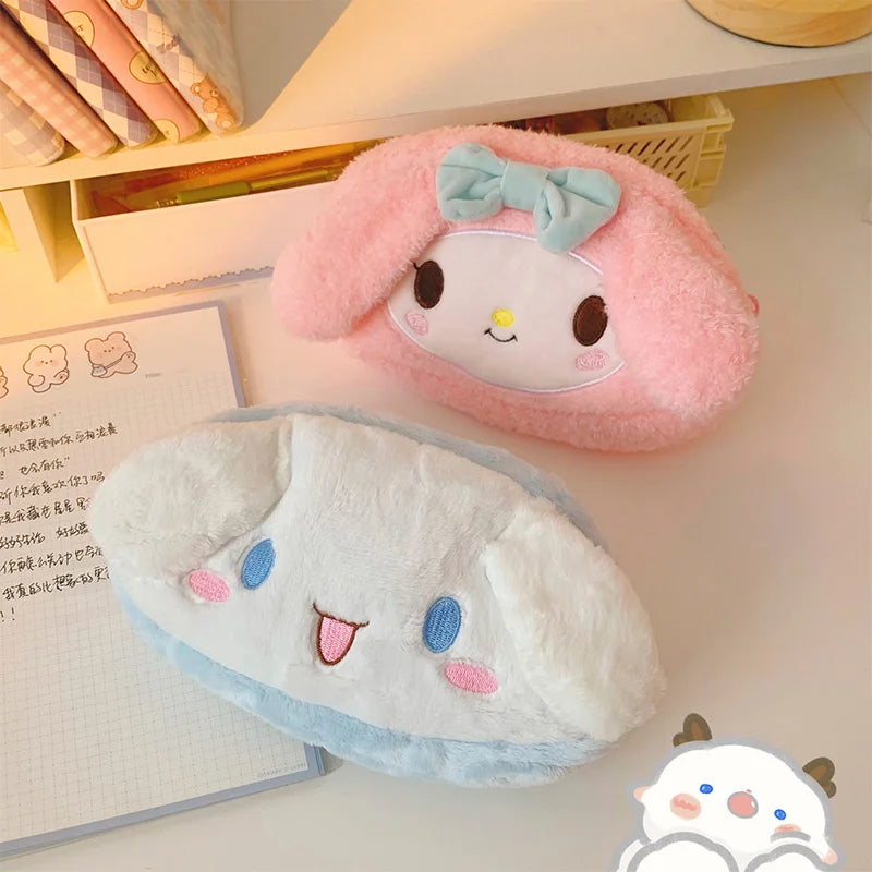 Sanrio Plush Pencil Case With Large Capacity