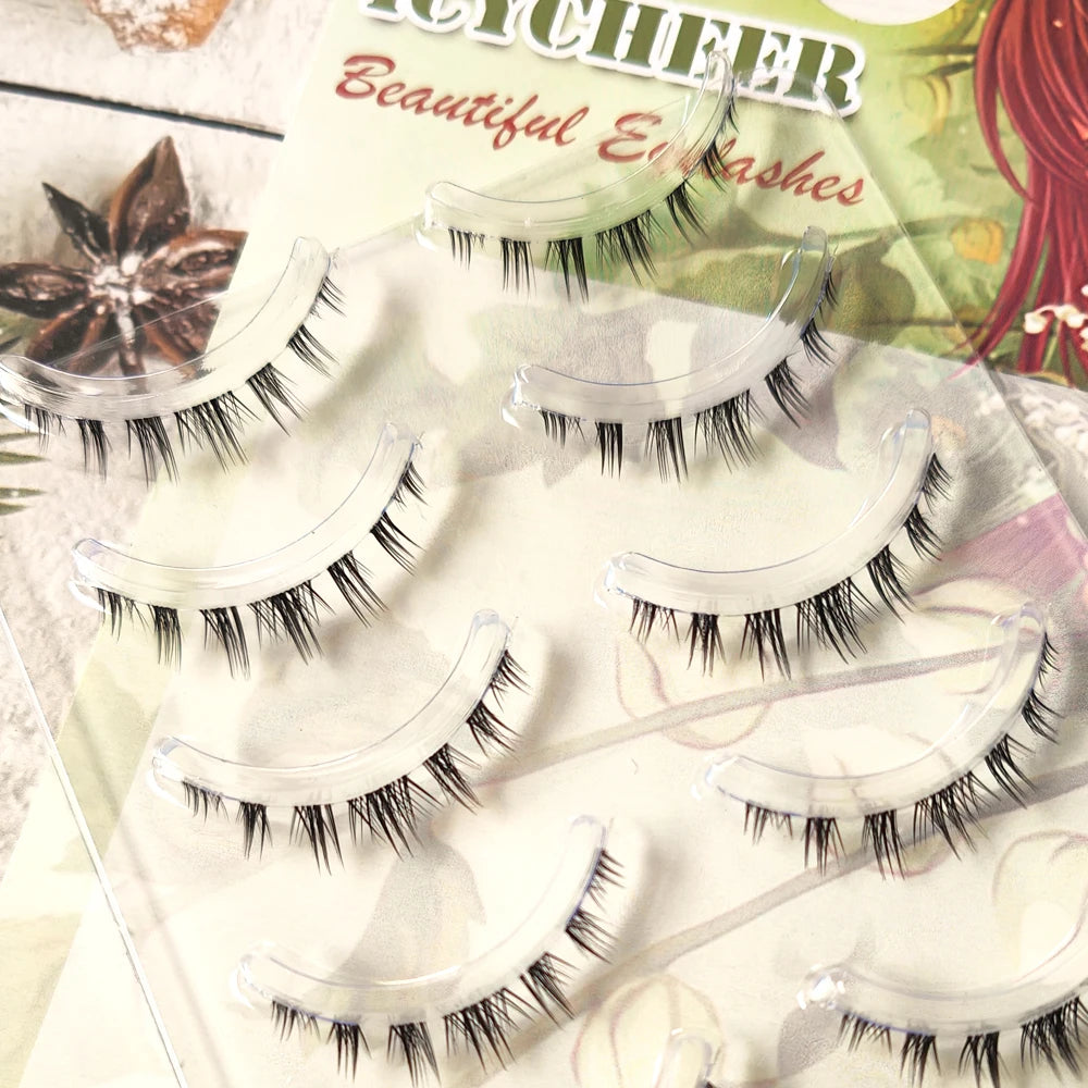 5 Pairs Soft Handmade Manga Bottom Lashes