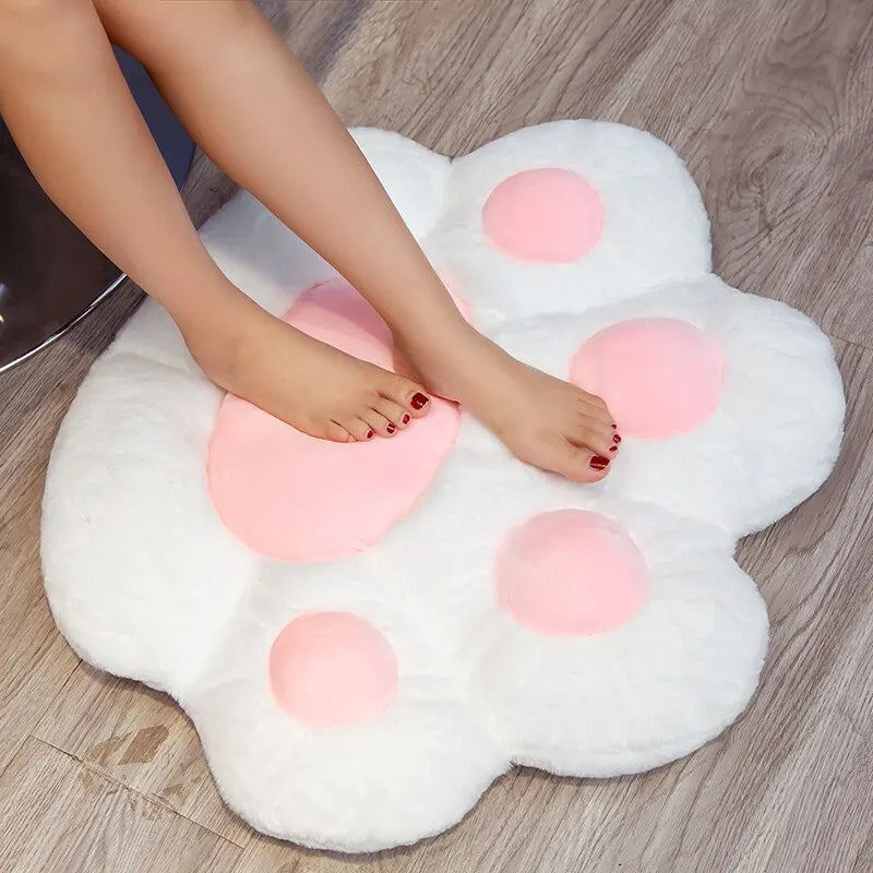 70*60cm Cat Paw Plush Pad for Home/Room Decoration